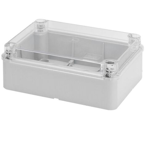 Cassetta Gewiss esterna con coperchio trasparente 190x140x70 GW44427