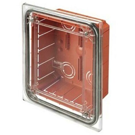 Cassetta Gewiss incasso trasparente stagna IP55 138x169x70 GW48691