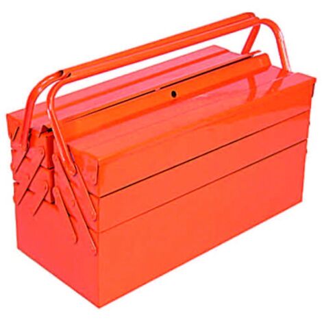 Cassetta in metallo a 5 scomparti - cm.43x21x21h.