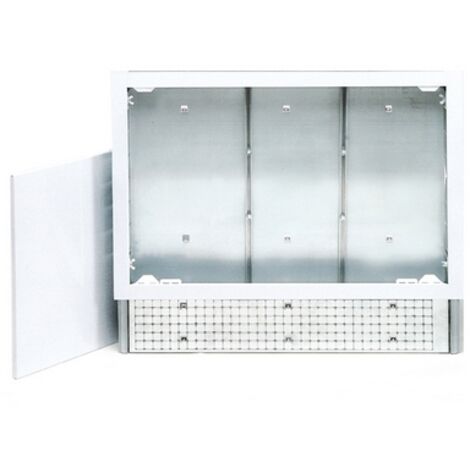 Cassetta in metallo regolabile in altezza e profondita cm 85x67x12