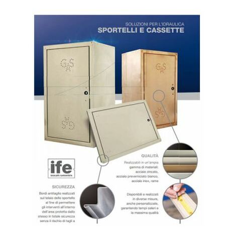 Cassetta KIT contatore acqua 40x30H cm., acc. zincato.