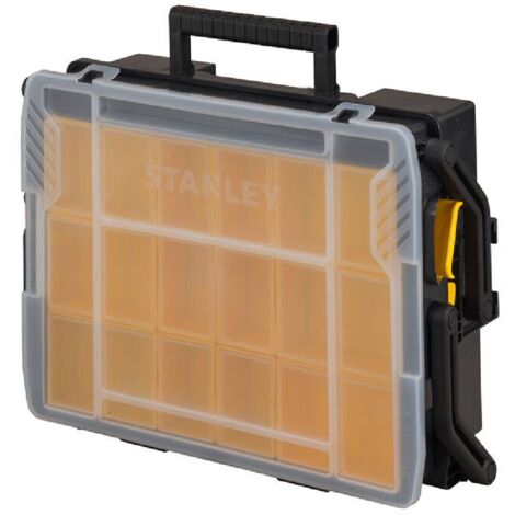 Cassetta organizer porta minuteria "Sort Master Mu" con coperchio trasparente a due livelli