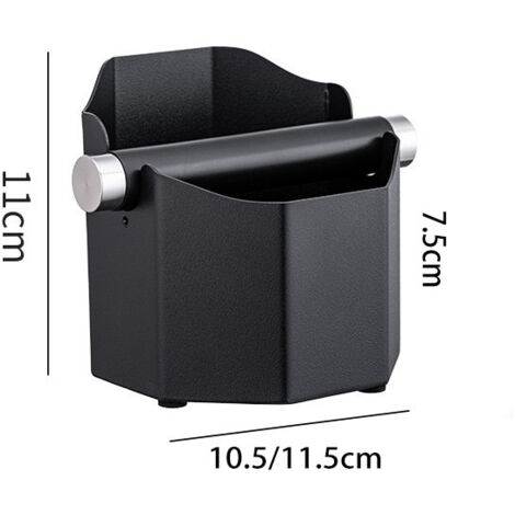 Cassetta per erogazione di caffè espresso, cassetta per macinacaffè in acciaio inox con asta erogatrice rimovibile, contenitore ottagonale per il caffè macinato.