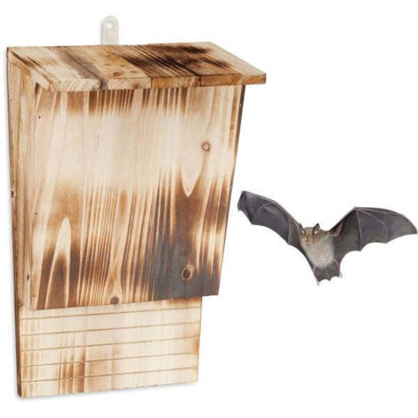 Cassetta per pipistrelli in legno fiammato