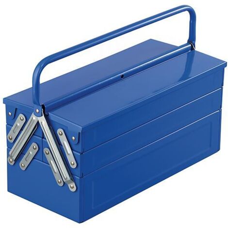 Cassetta porta attrezzi a 5 scomparti in acciaio 450 mm Fervi 0323/45