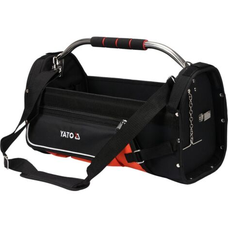 CASSETTA PORTA ATTREZZI APERTA 22"""" CON MANICO TUBOLARE, 11 TASCHE YT-74373 YATO