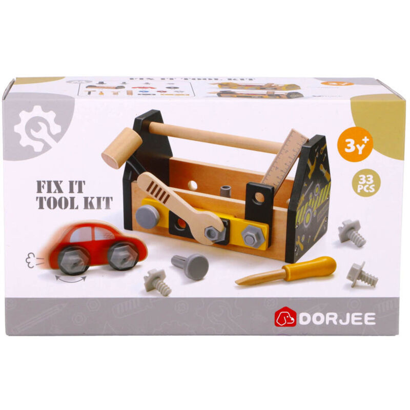 Cassetta porta attrezzi Dorjee in legno 12x25x15