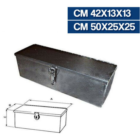 Cassetta porta attrezzi in lamiera 420x130x130mm