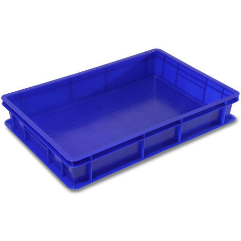 Cassetta Porta Impasto pizza focaccia pane Blu giganplast Sovrapponibile 60x40H10 HDPE Idonea al Contatto Alimentare  per Anticontaminazione glutine lattosio allergie