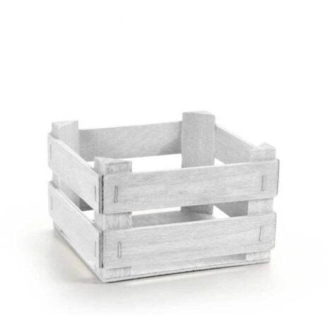 MAURY'S CASSETTA PORTA OGGETTI DECORATIVA 12.5 X12.5 X 7.8 CM BIANCA