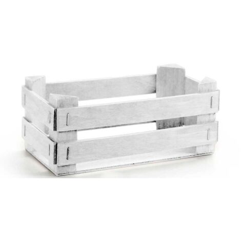 CASSETTA PORTA OGGETTI DECORATIVA 17 X 9 X7 CM BIANCA