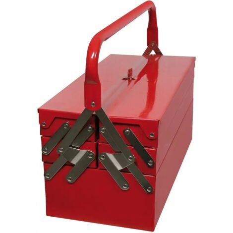 Cassetta porta utensili Valex estensibile 5 scomparti - 48 x 24 x 20 cm