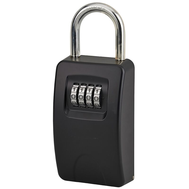 Image of Cassetta portachiavi keybox da esterno con chiusura a lucchetto, per chiavi portone b&b Thirard