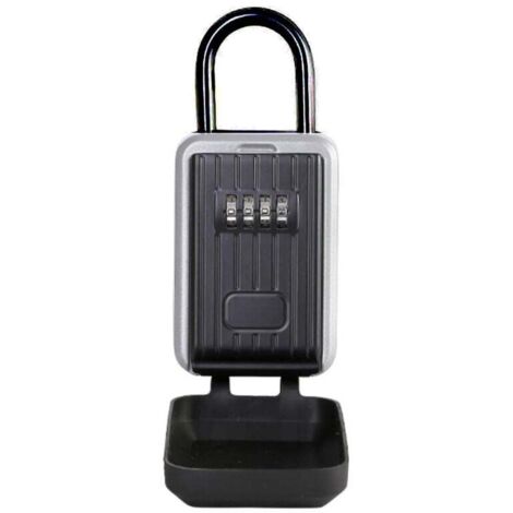 Cassetta portachiavi UlisemSecure da parete con codice digitale a 4 cifre, cassetta di sicurezza extra large - Semi-nera