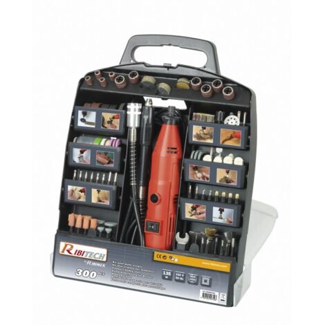 cassetta portautensili elettrica multifunzionale con 300 accessori - promkit300 - ribitech