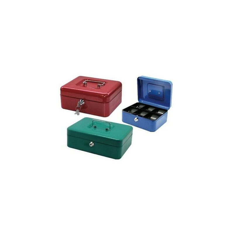 Image of Cassetta portavalori sicurezza con chiave diverse misure colore: rosso