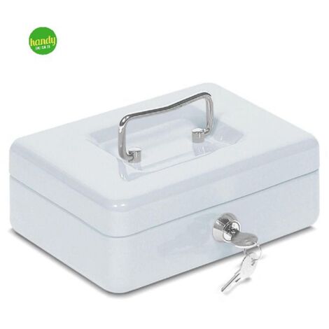 Cassetta Portavalori Kippen Rossa - 150x120x80 Mm, Con Serratura E 2 Chiavi, Mensola Monete - Foto 5