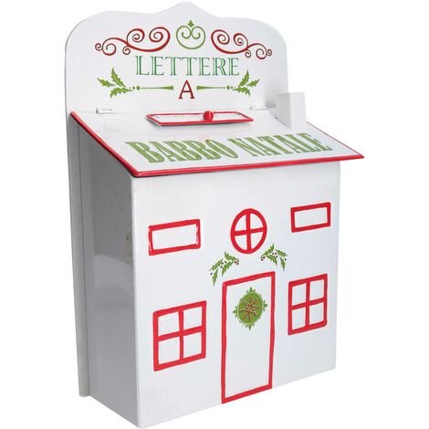 Cassetta posta in Metallo bianco cm 25,5x12xh36