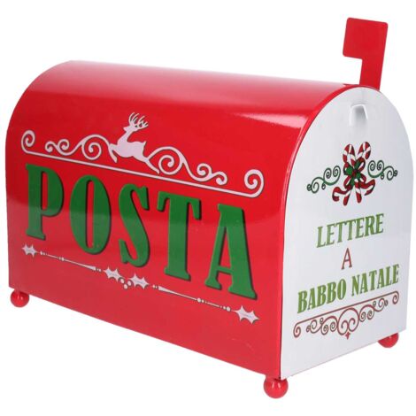 Cassetta posta metallo rosso nbd-9061 cm34x16,5h22