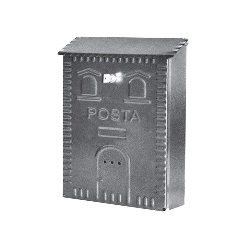 Image of Trade Shop - Cassetta Posta Postale In Ferro Battuto Esterno Buca Lettere 25x38x8cm