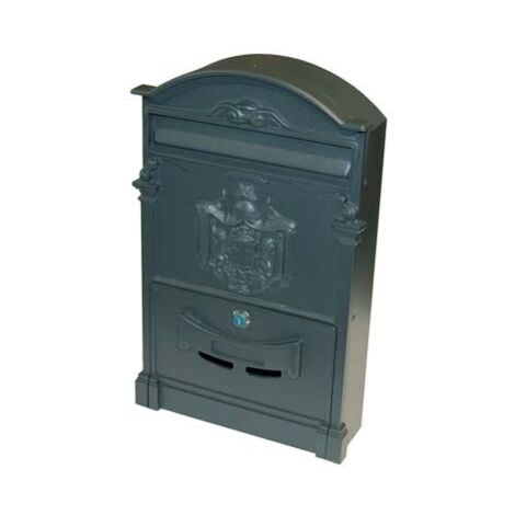 CASSETTA POSTA REGIA DOMUS ALLUMINIO PRESSOFUSO GRIGIO MM 260X90 H.MM 410