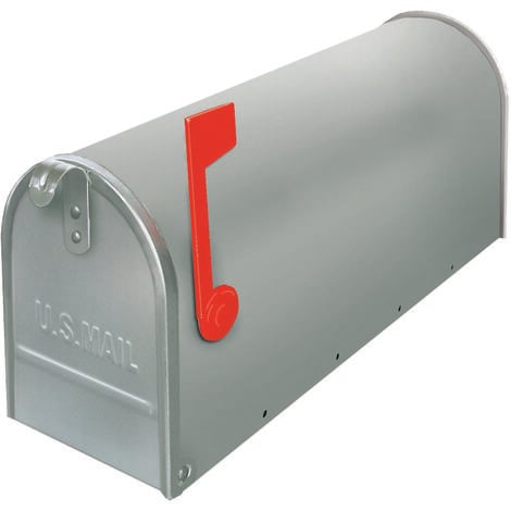 Buca delle lettere US Mail alluminio per postale americano nero con  supporto - Cablematic