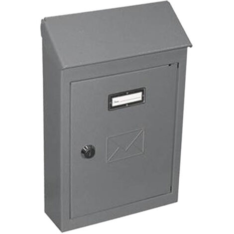 CASSETTA POSTALE 2500 C C/TETTO E CIL 17,5X5X26 GRIG- 6,0 pz