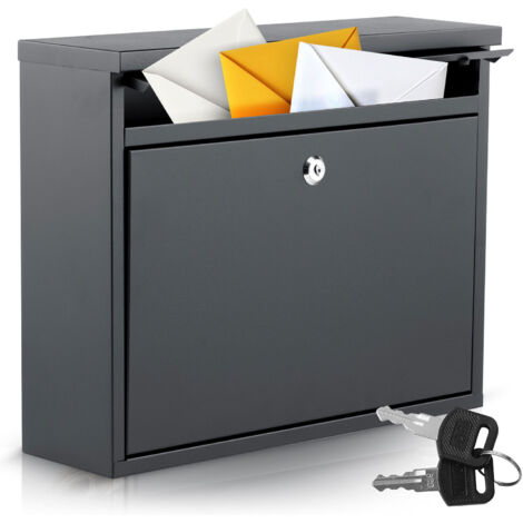 Cassetta postale 37,5x30,5x12 cm nera HM-860