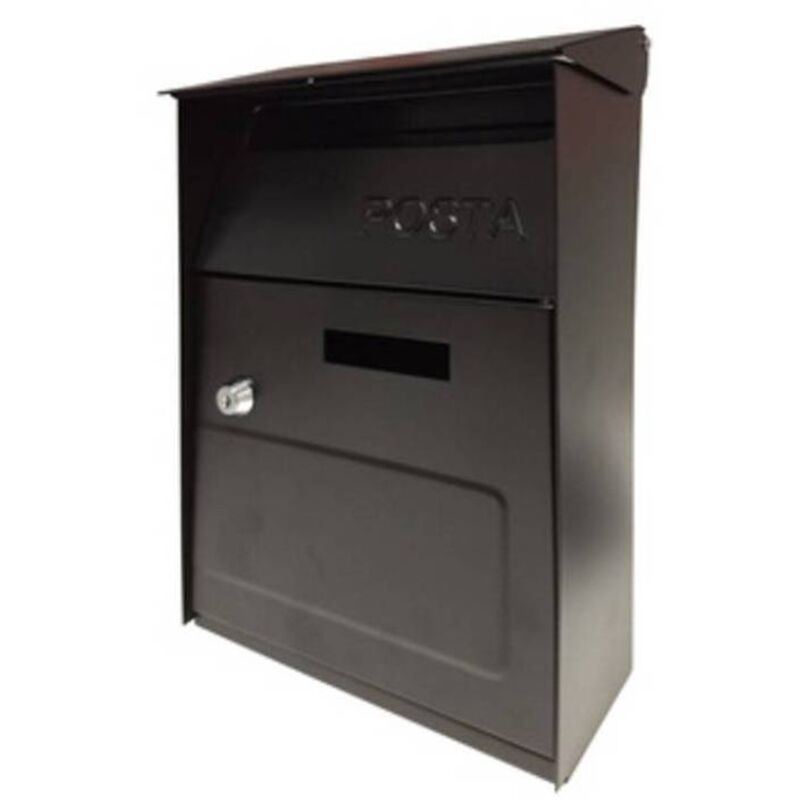 Buz�n de acero 21x9x32,5 cm exterior negro