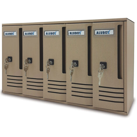 CASSETTA POSTALE ALUBOX CUBO C5 52X17,5X30 SABBIA- 1,0 pz