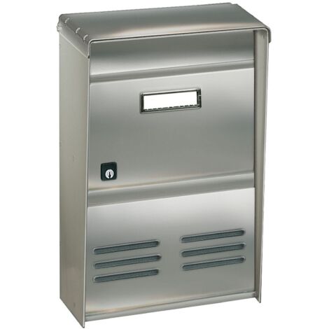 CASSETTA POSTALE ALUBOX DR2E RIVISTA 26X12X37,5 INOX