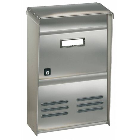 CASSETTA POSTALE ALUBOX DR2E RIVISTA 26X12X37,5 INOX