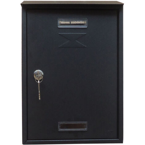 CASSETTA POSTALE C/TETTO E CIL 22X7X33 CM ANTRACITE- 6,0 pz