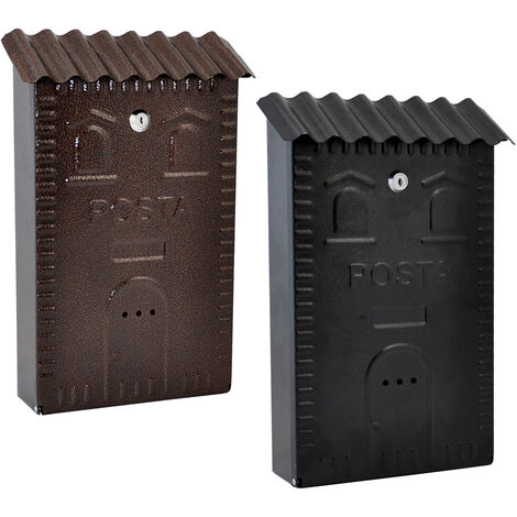 Cassetta Postale Cm 25 X 9,5 X H 37 - Bronziert