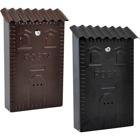 CASSETTA POSTALE cm 25 x 9,5 x H 37 - Nera MILLE