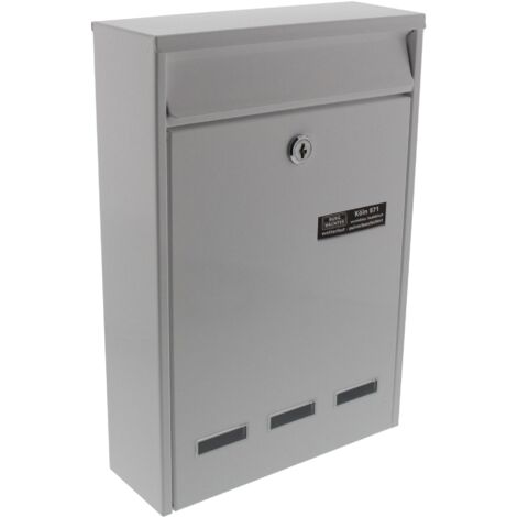 Cassetta postale Colonia 871 W H.315mm B.215mm T.75mm Bianco STA DIN C4 Burg Guardian
