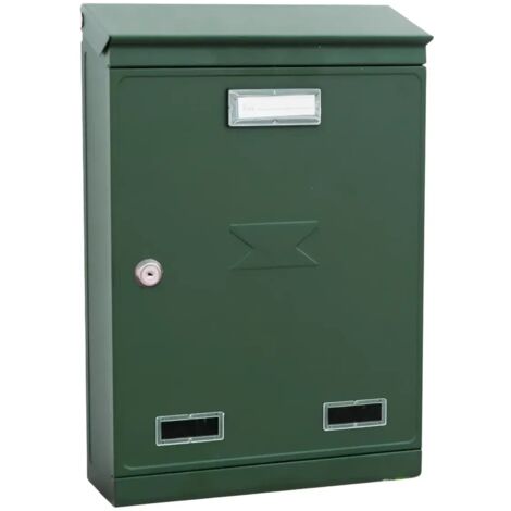 Cassetta Postale con tetto e serratura - 22x75xh32 cm - verde - 2500EV1GRIM