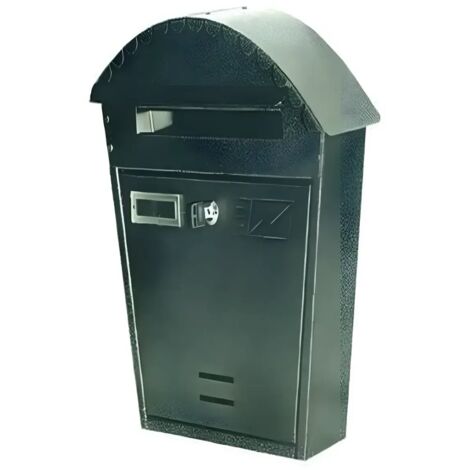 Cassetta Postale da Esterno in Lamiera Tetto Antipioggia e Serratura