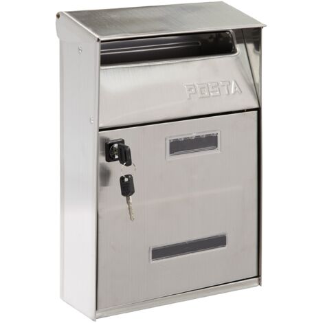 CASSETTA POSTALE ESTERNA PER LETTERE BUCA ACCIAIO 22X11X32 CM - ARREGUI