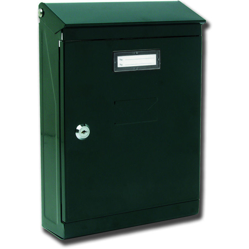 Image of Unbranded - Cassetta postale grigia modello evoluzione cm32h grigio verde lamiera verniciata colore: verde