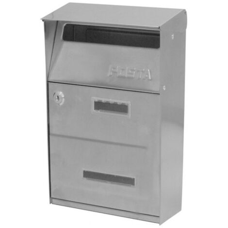 CASSETTA POSTALE IN ACCIAIO INOX MONACO CM.21x8,5x30,5