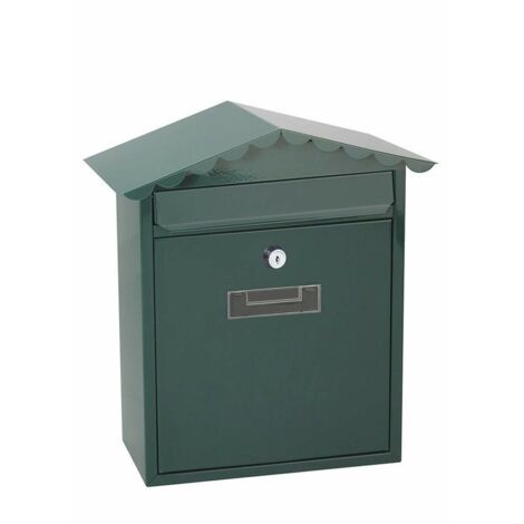 Cassetta postale in acciaio modello Tradition Green EDM