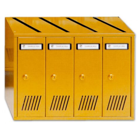 Cassetta Postale in lamiera zincata 6 elementi Silmec art. 31706 Bronzo