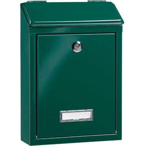 Cassetta postale missiva burg favor acciaio verde BURG WACHTER