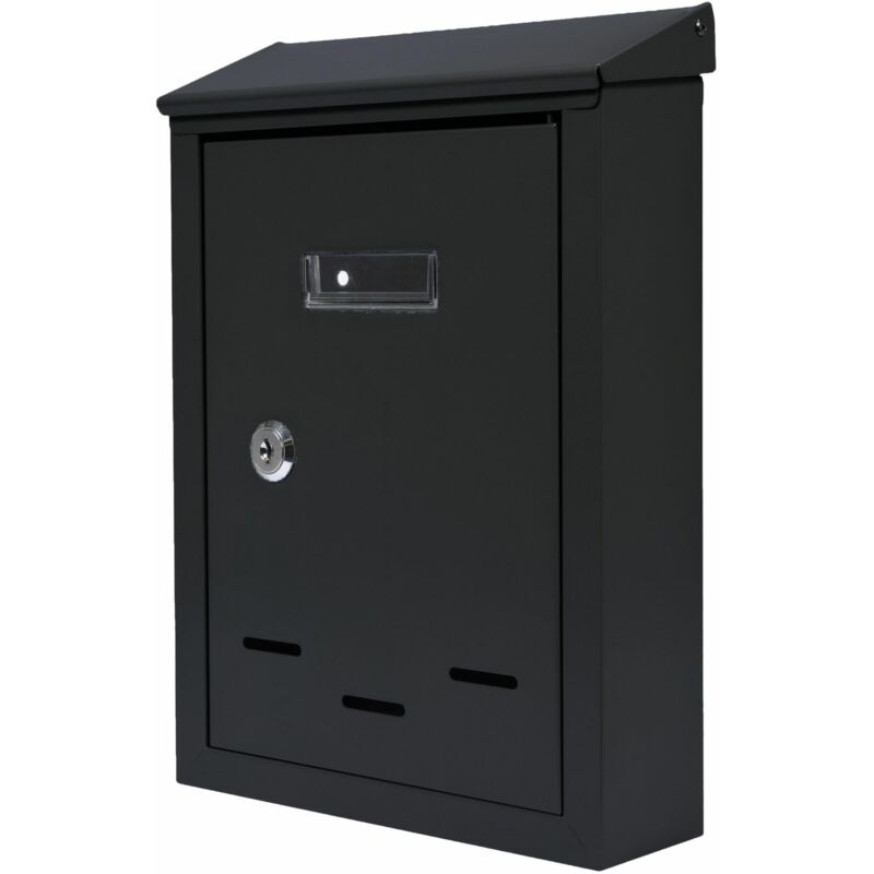 CASSETTA POSTALE NERA AW 05 300x230x85mm