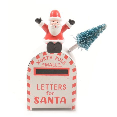 Cassetta postale per lettere di natale per decorazione natalizia -Babbo Natale