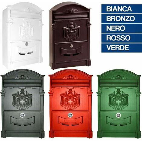 CASSETTA POSTALE DA esterno per lettere in alluminio stile inglese  Residencia EUR 32,90 - PicClick IT