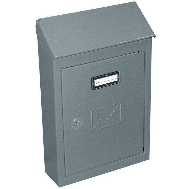 Image of Cassetta postale porta lettere buca lettere con tetto 175x50x260h 2 chiavi 2500