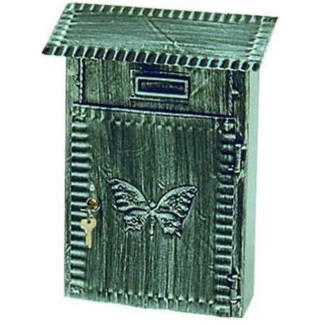 Cassetta Postale Porta Lettere Ferro -Battuto Grande Antichizzata 22X10X31H cm