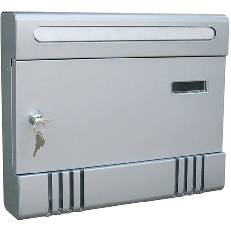CASSETTA POSTALE PORTALETTERE mod. CONDOMINIO ORIZZONTALE SILVER CASSETTA DELLA POSTA
